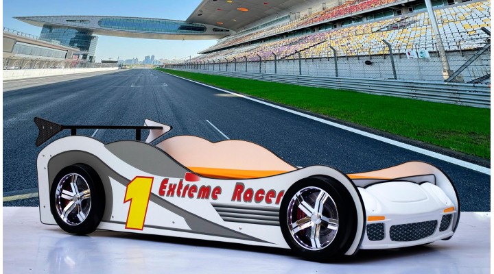 B171W Supreme Racing Car Bed-White